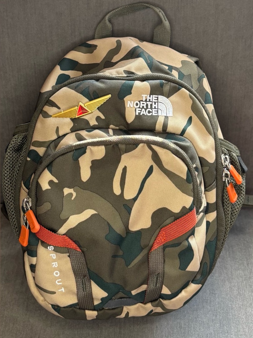 The North Face Kids' Sprout 10-Liter Backpack- Hard to find Green Camo!